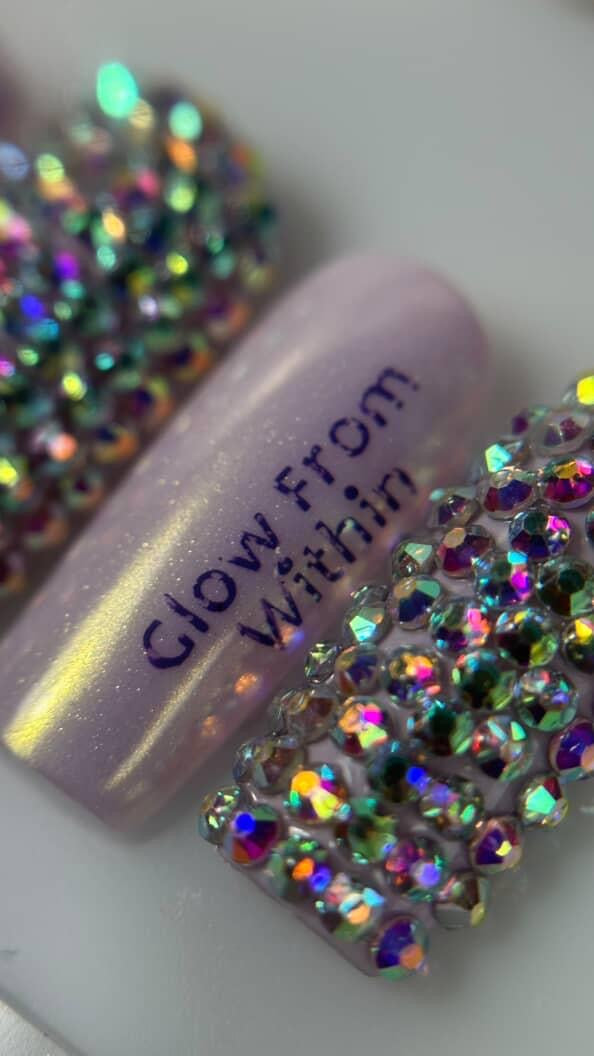 Jeweled shinny Lavender