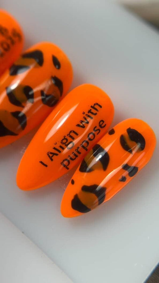 Tangerine Orange Cheeta Print